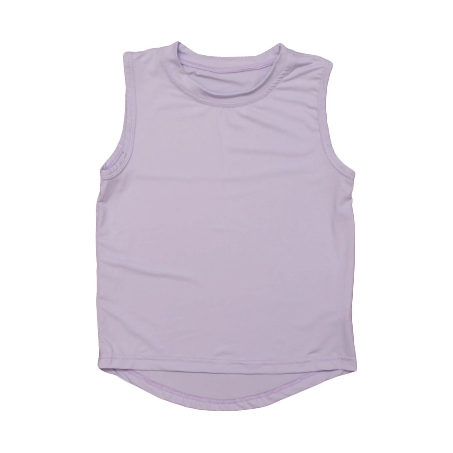 (Pre-order)GT0995 Light Purple Girls Summer Yoga Vest Top