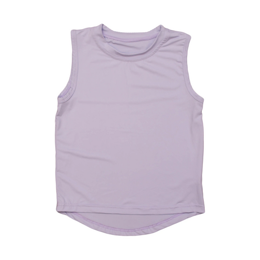 (Pre-order)GT0995 Light Purple Girls Summer Yoga Vest Top