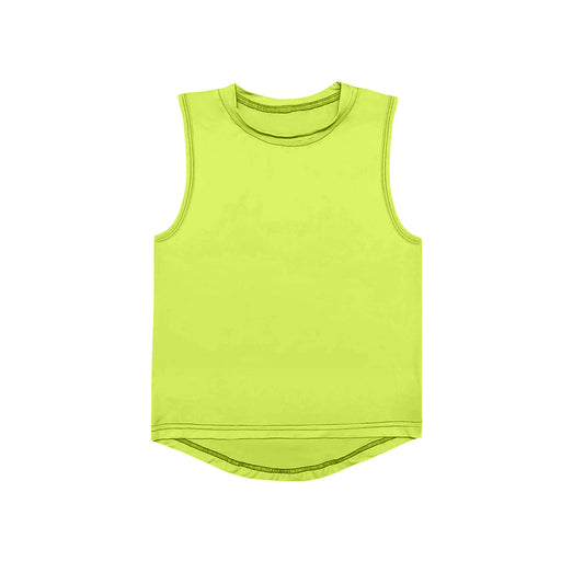(Pre-order)GT0998 Yellow Girls Summer Yoga Vest Top