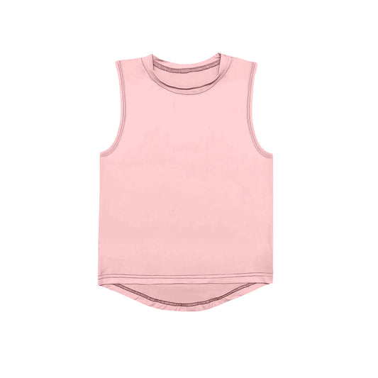 (Pre-order)GT0999 Pink Girls Summer Yoga Vest Top