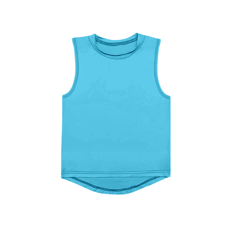 (Pre-order)GT1000 Blue Girls Summer Yoga Vest Top