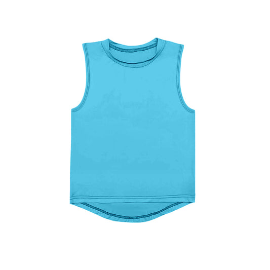 (Pre-order)GT1000 Blue Girls Summer Yoga Vest Top