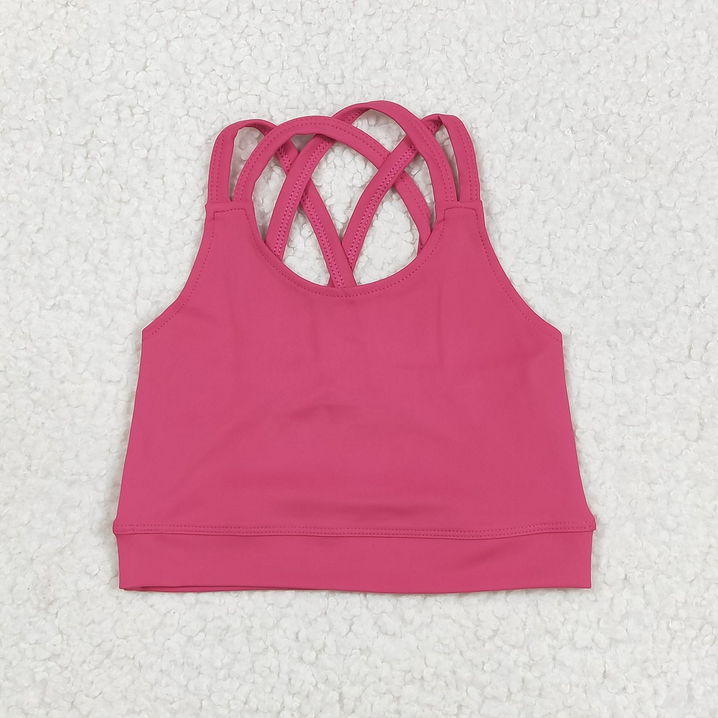 GT1010 Hot Pink Girls Summer Yoga Tank Top