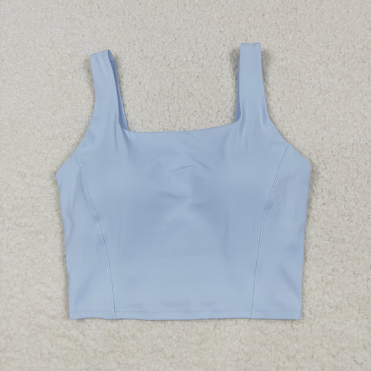 USA-Shop GT1054 Adult Blue Color Woman Yoga Tank Top