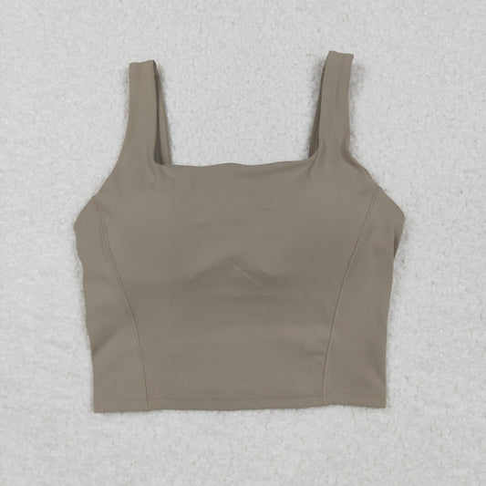 USA-Shop GT1057 Adult Taupe Color Woman Yoga Tank Top