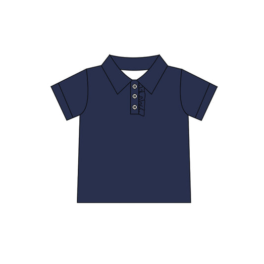 (Pre-order)GT1086 Navy Color Kids Summer Polo Tee Shirts Top