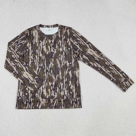 GT1123 Adult Camo Print Woman Long Sleeve Tee Shirts Top