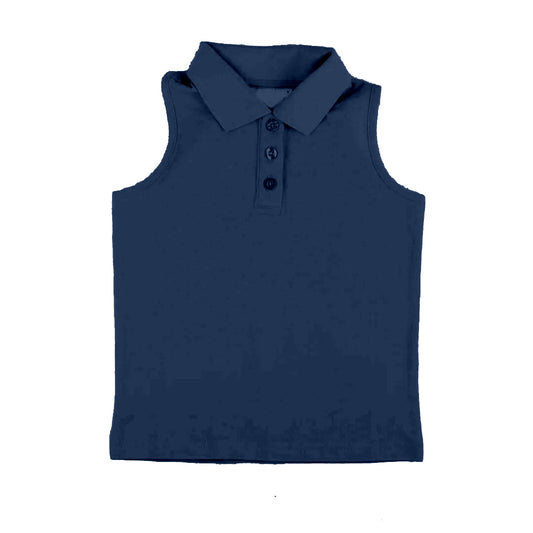 (Pre-order)GT1159 Navy Color Girls Summer Yoga Tank Top
