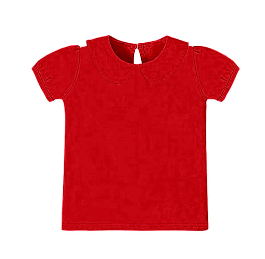 (Pre-order)GT1305 Red Color Girls Yoga Tee Shirts Top