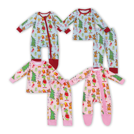 Green Frog Kids Christmas Matching Clothes Sibling Wear