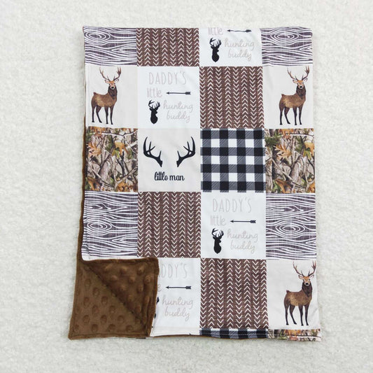 BL0104 Brown Deer Camo Print Hunting Blanket