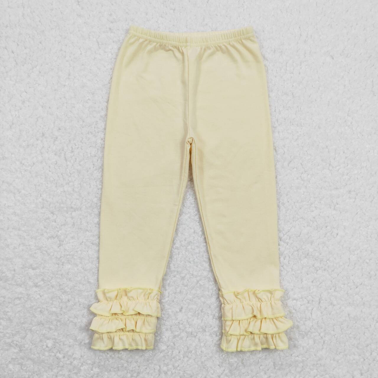 P0424 Ivory Icing Ruffles Girls Legging Pants