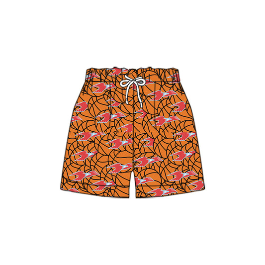 (Custom Design Preorder MOQ 5 Each Design) Team's LCC Thunderbirds Basketball Print Summer Bottom Sports Shorts Mom and Me Matching Clothes