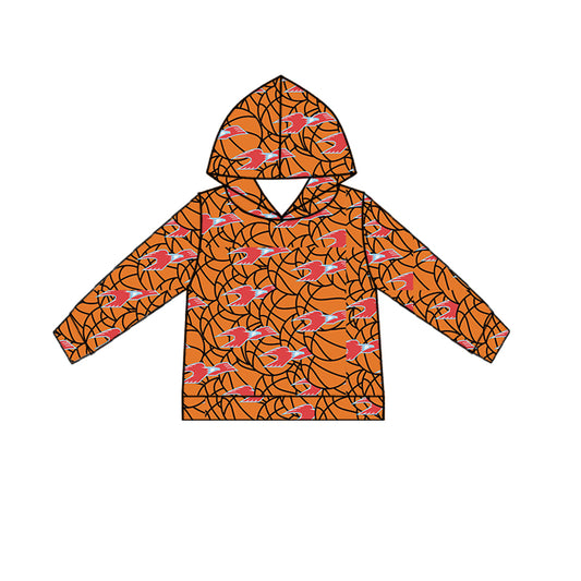 (Custom Design Preorder MOQ 5 Each Item)Team's LCC Thunderbirds Basketball Print Hoodie Top Mom and Me Matching Clothes