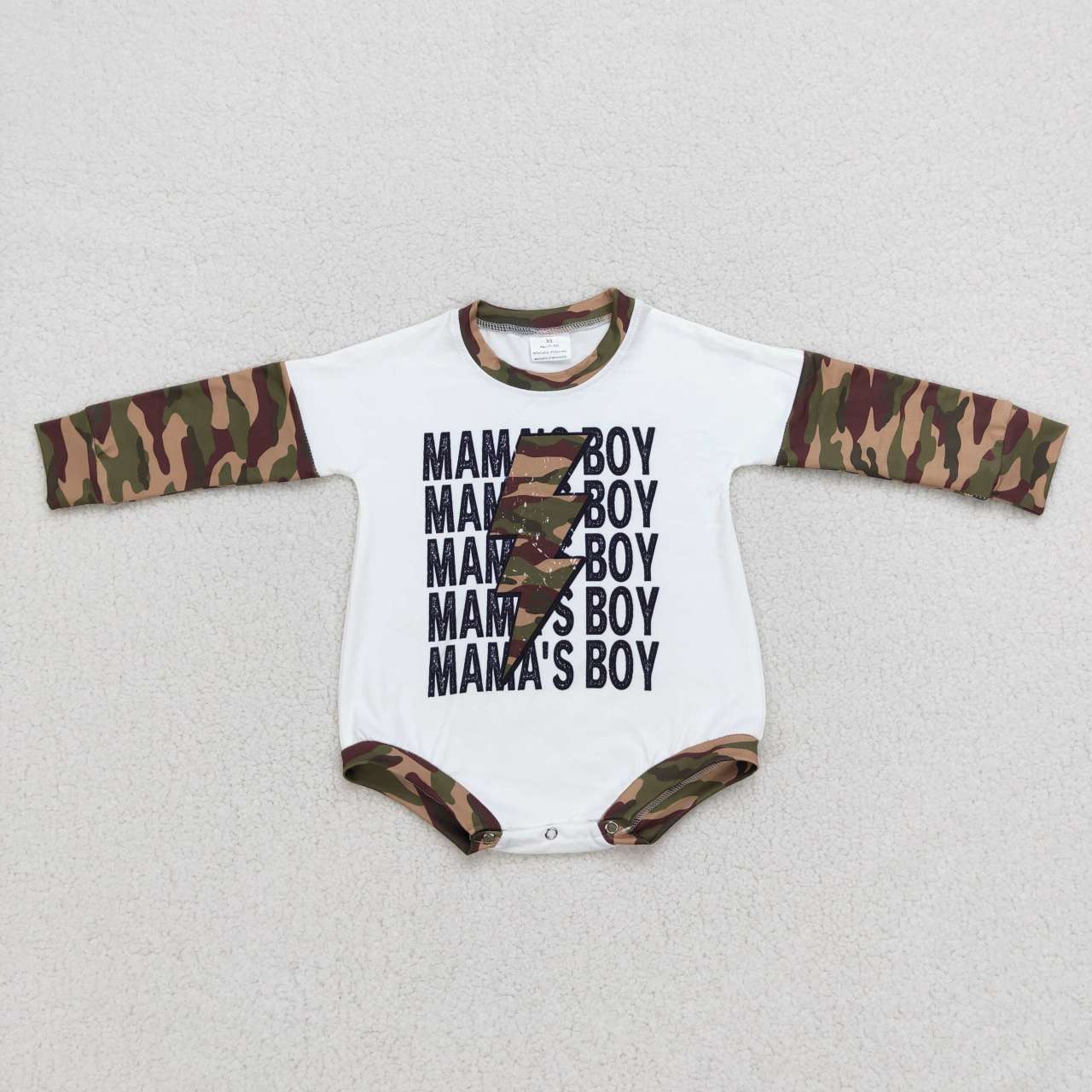 Camo Duck Hunting Print Baby Fall Romper Sibling Wear