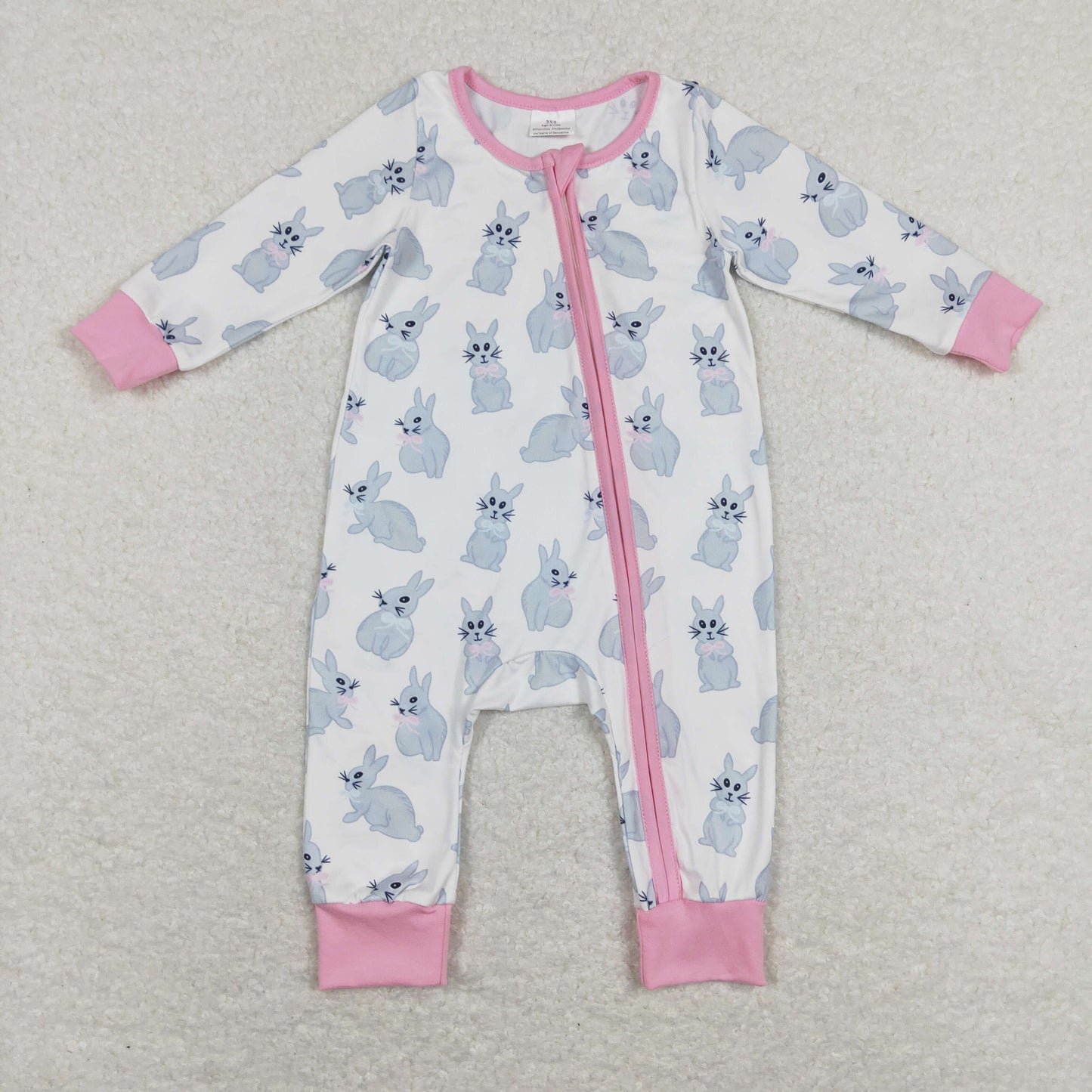 Bunny Print Pajamas Sibling Easter Matching Clothes