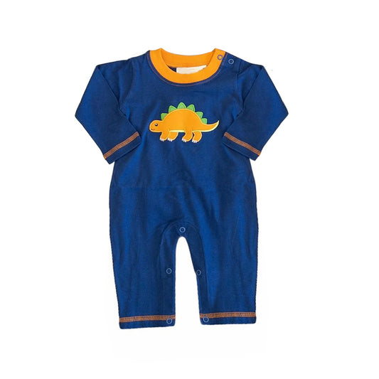 (Pre-order)LR1028 Dino Print Baby Boys Fall Romper