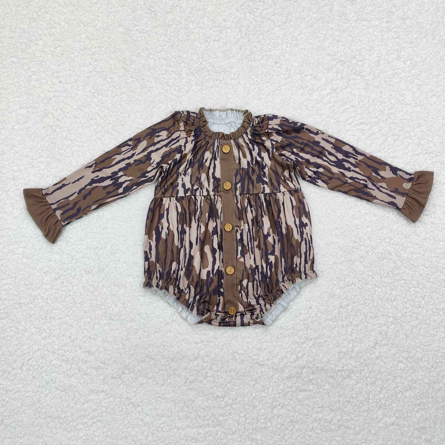 Camo Duck Hunting Print Baby Fall Romper Sibling Wear