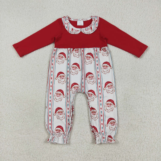 LR2331 Santa Baby Girls Christmas Romper