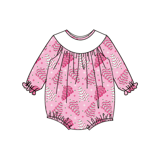 (Pre-order)LR2333 Debbie Cake Baby Girls Christmas Romper
