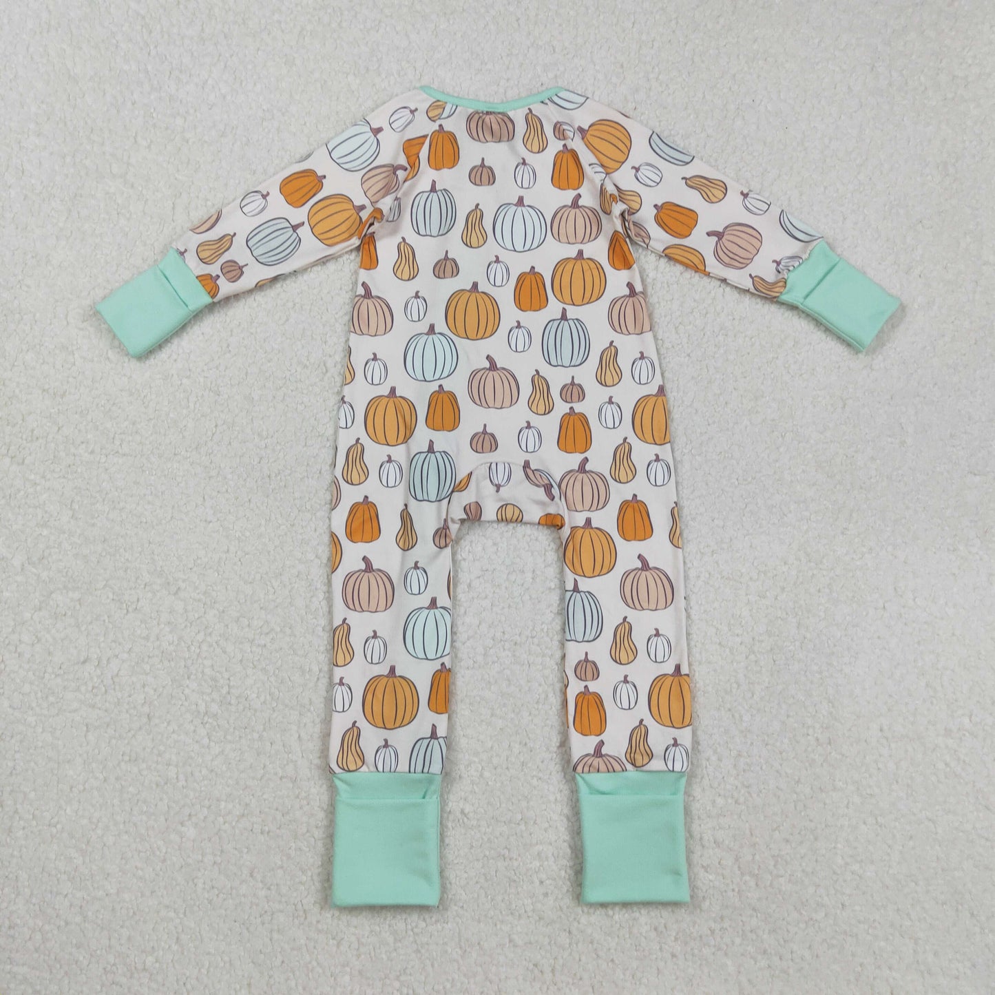 Pumpkin Print Kids Fall Pajamas Matching Clothes