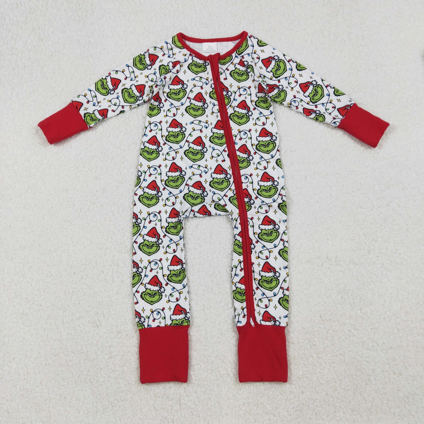 Green Frog Lights Girls Christmas Clothes Sisters Matching Wear