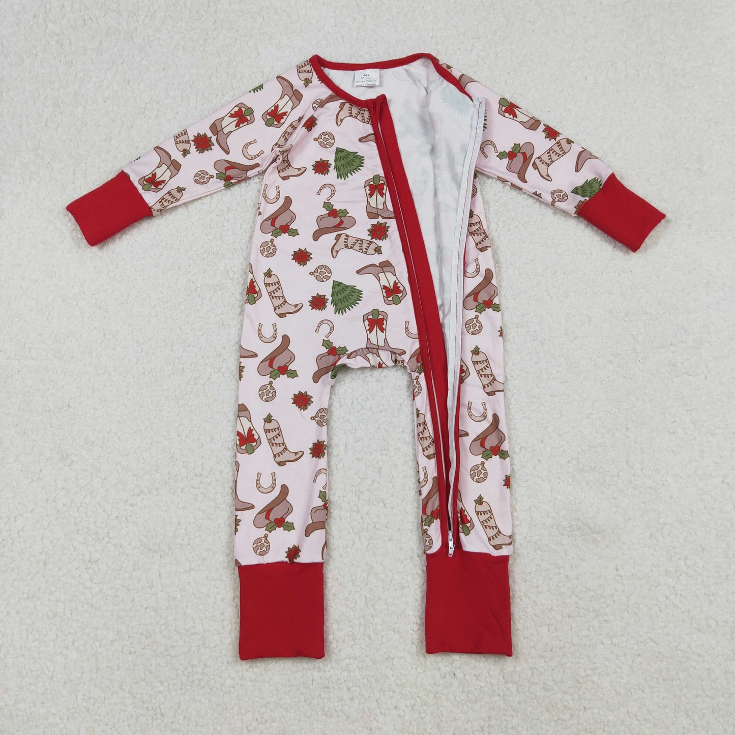 Boots Hat Holly Girls Christmas Clothes Sisters Matching Wear