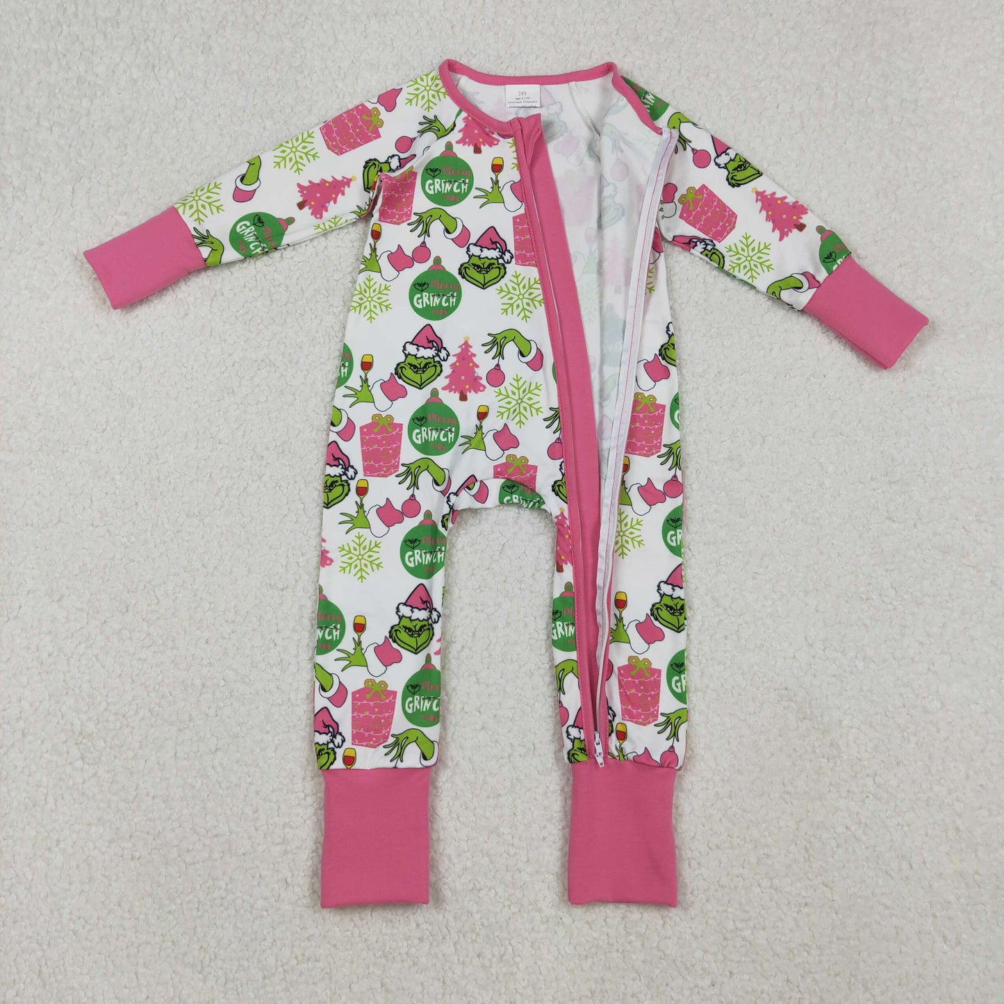 Green Frog Lights Girls Christmas Clothes Sisters Matching Wear