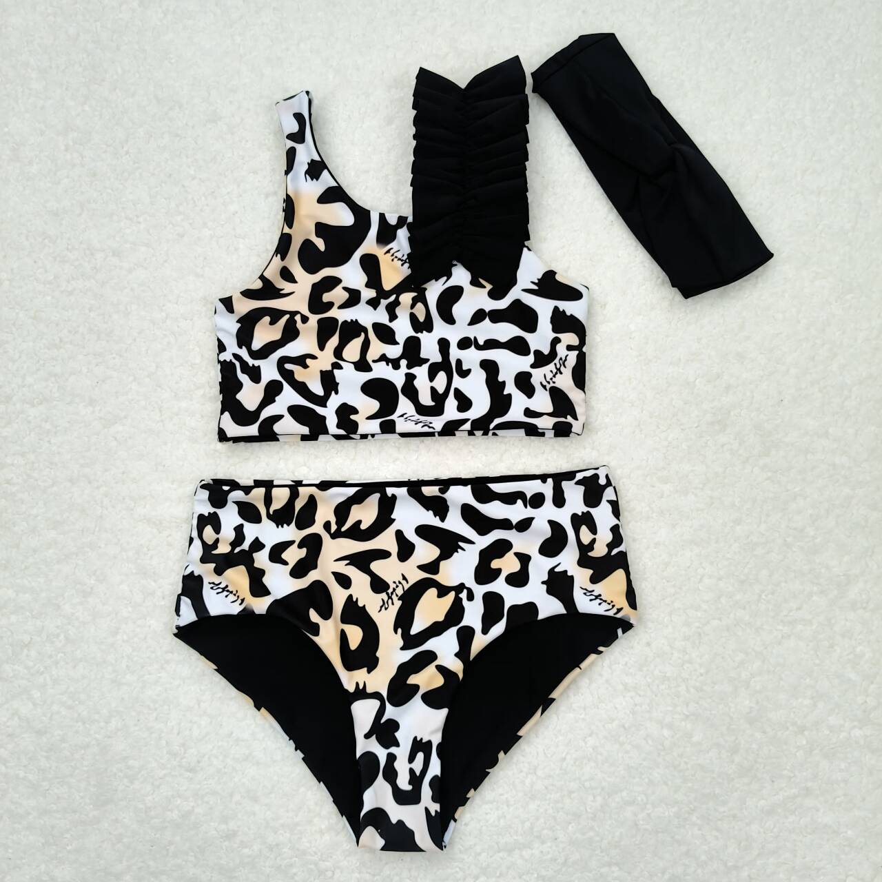 Leopard Print Sister Summer Matching Swimsuits