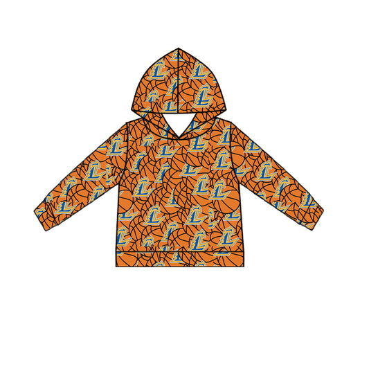 (Custom Design Preorder MOQ 5 Each Item)Team's Lincolnview Lancers Basketball Print Hoodie Top Mom and Me Matching Clothes