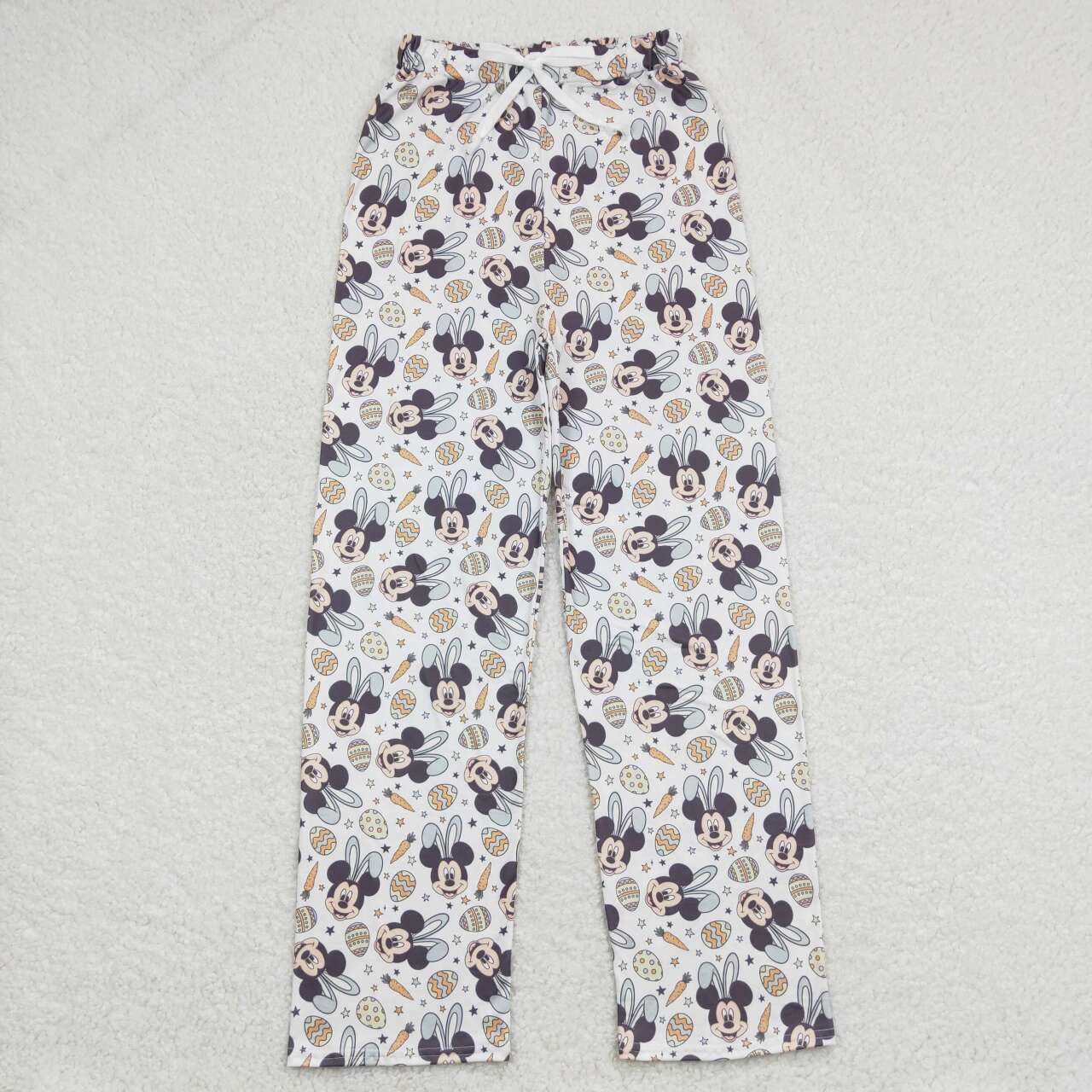 P0429 Adult Cartoon Mouse Bunny Print Man Easter Pajamas Pants