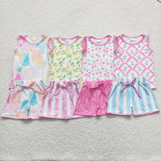 Sisters Girls Cute Summer Clothes Set