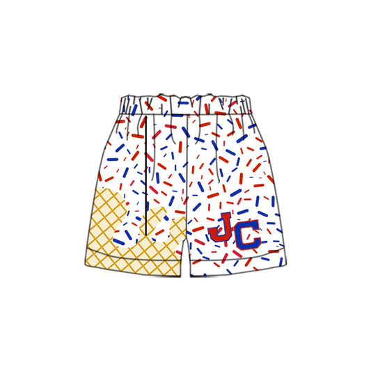 (Custom Design Preorder MOQ 5) Team's White JC Sprinkles Kids Bottom Shorts