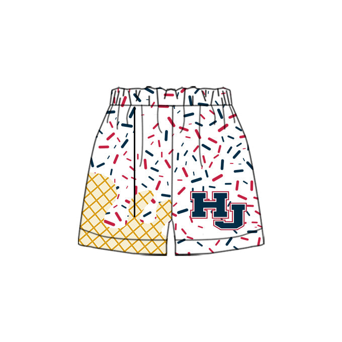 (Custom Design Preorder MOQ 5) Team's White HJ Sprinkles Kids Bottom Shorts