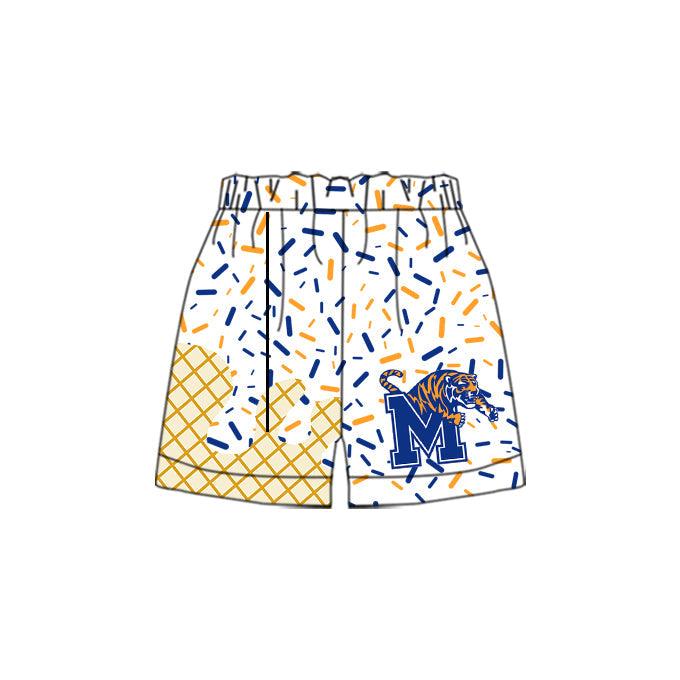 (Custom Design Preorder MOQ 5) Team's White Tiger M Sprinkles Adult Bottom Shorts