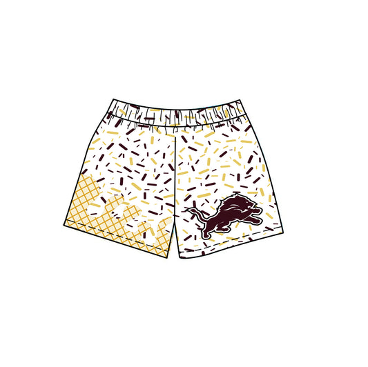 (Custom Design Preorder MOQ 5) Team's White Lion Sprinkles Adult Bottom Shorts