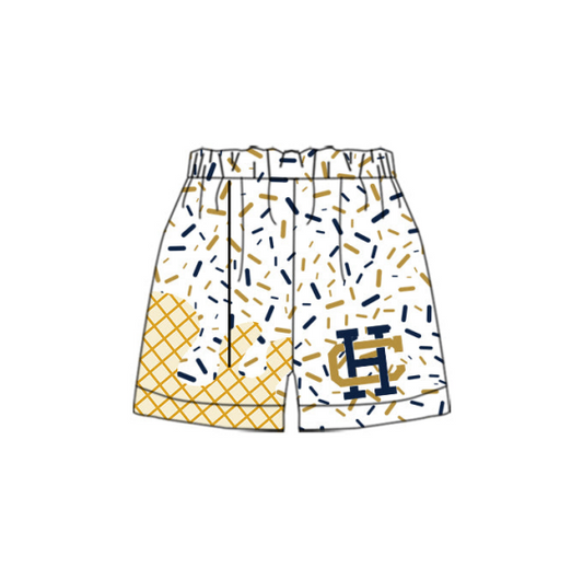 (Custom Design Preorder MOQ 5) Team's White HC Sprinkles Kids Bottom Shorts