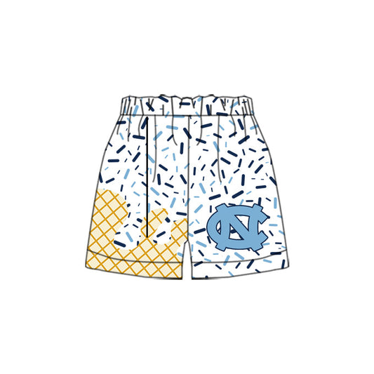 (Custom Design Preorder MOQ 5) Team's White NC Sprinkles Adult Bottom Shorts