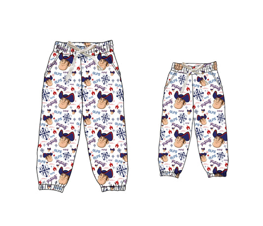 (Custom Design Preorder MOQ 5) Team's Patriots OLPS Print Kids Joggers Bottom Pants