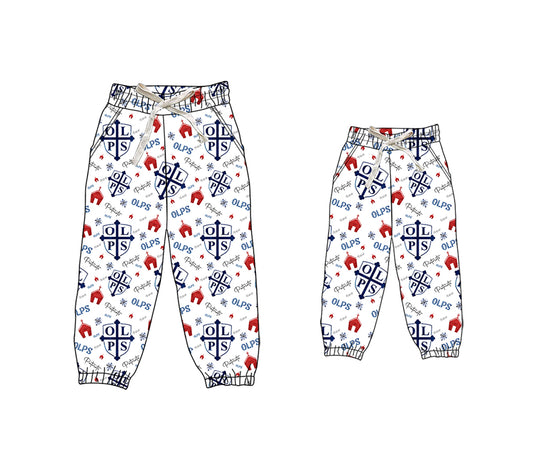 (Custom Design Preorder MOQ 5) Team's Patriots OLPS Print Adult Joggers Bottom Pants