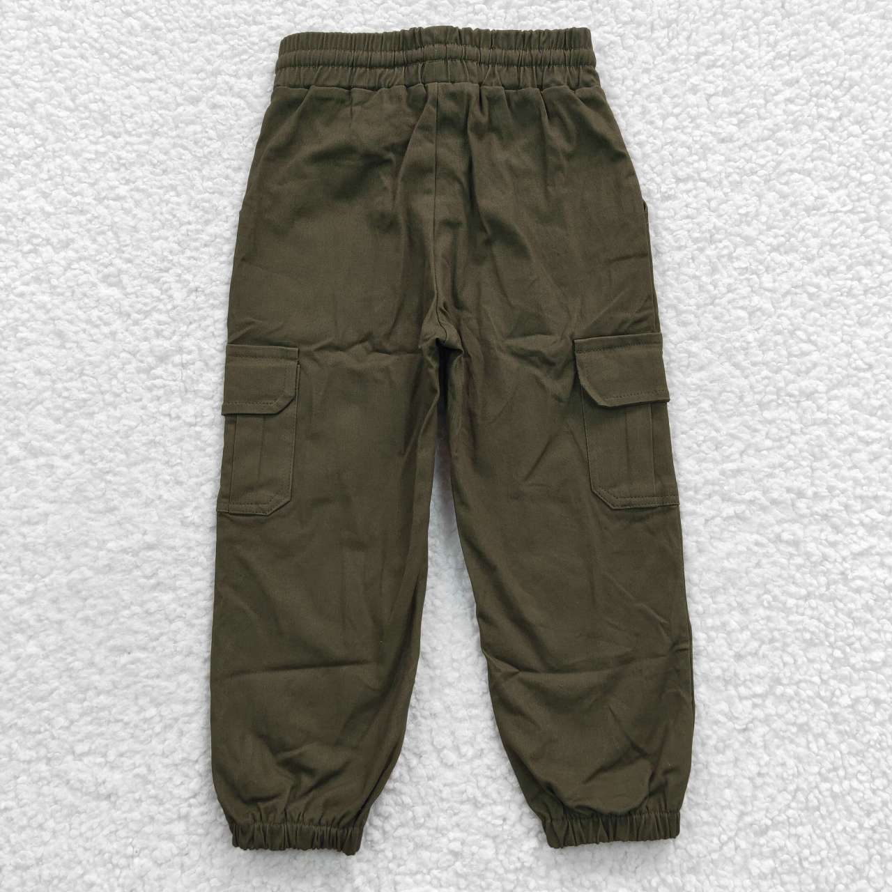 Kids brown cargo pockets cool pants P0135