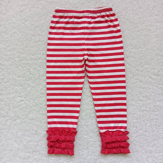 P0176 Red stripes girls legging pants