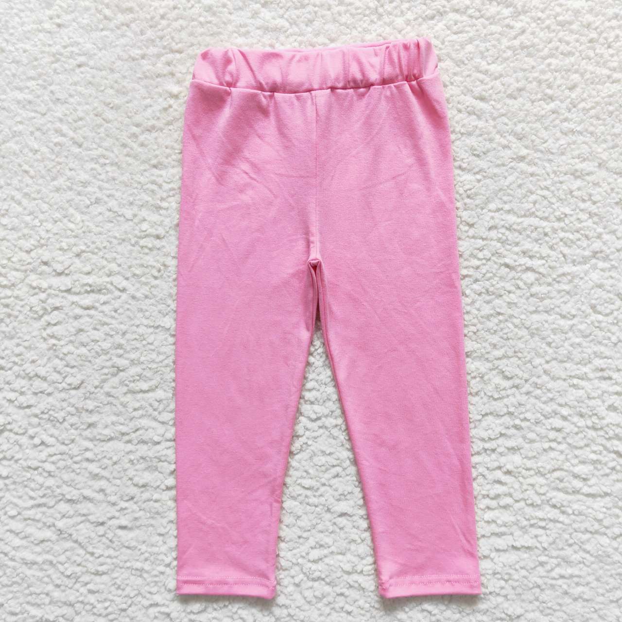 P0212 Girls pink cotton legging pants