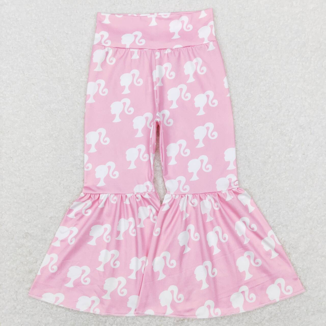 GSPO1301 Pink BA Top Bell Pants Girls Clothes Set