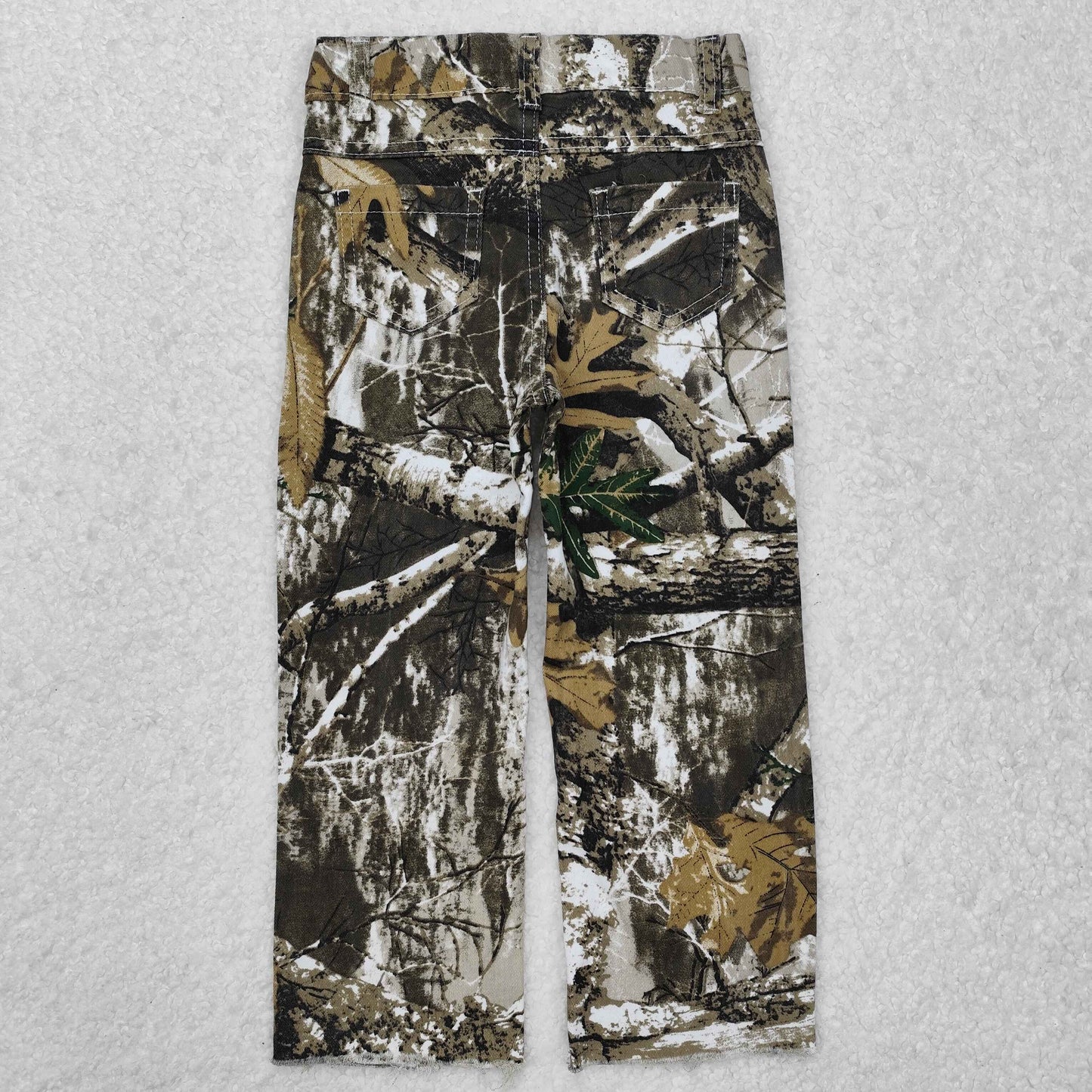 P0410 Branch Camo Denim Hole Jeans Boys Pants