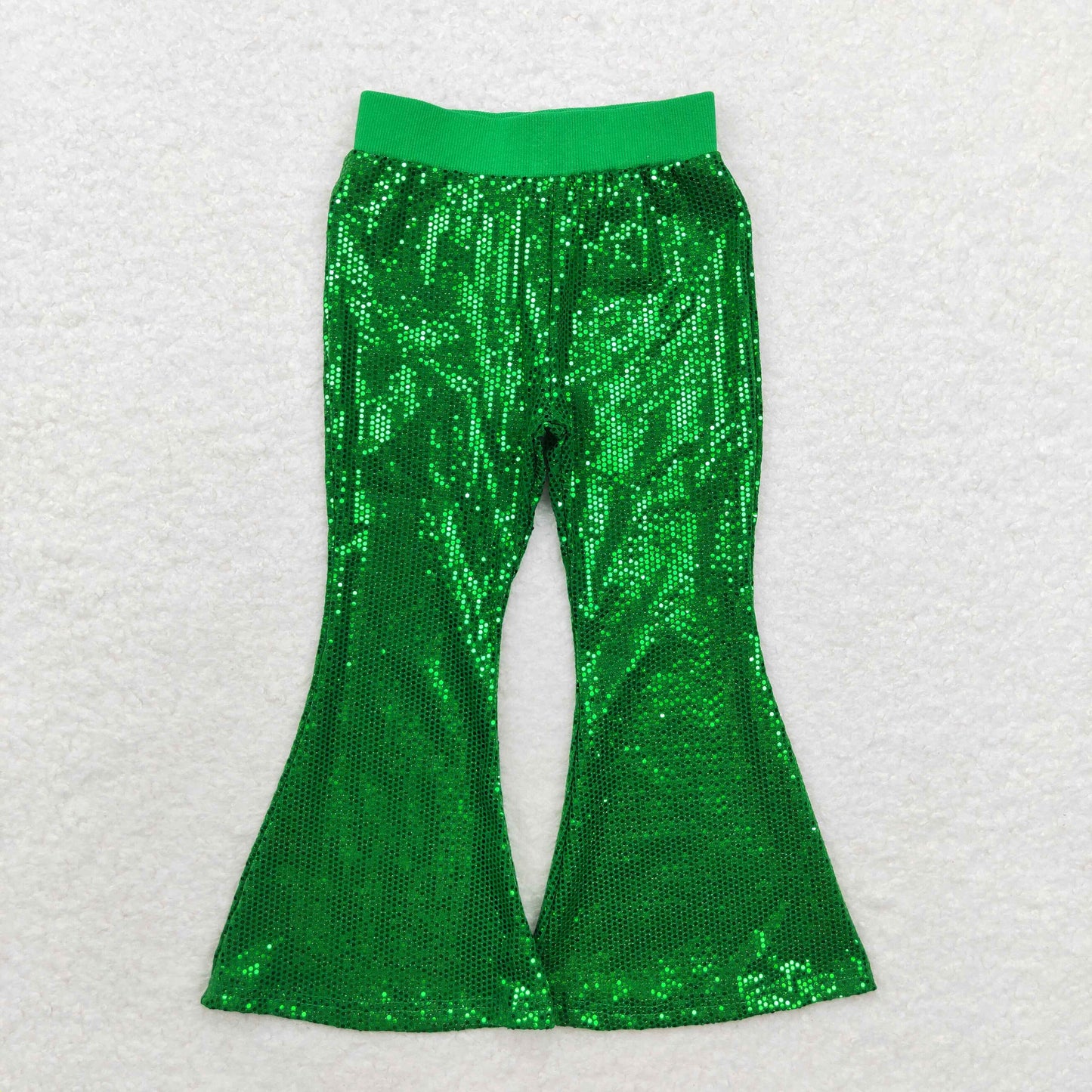 6 Colors Sequins Girls Bell Bottom Pants