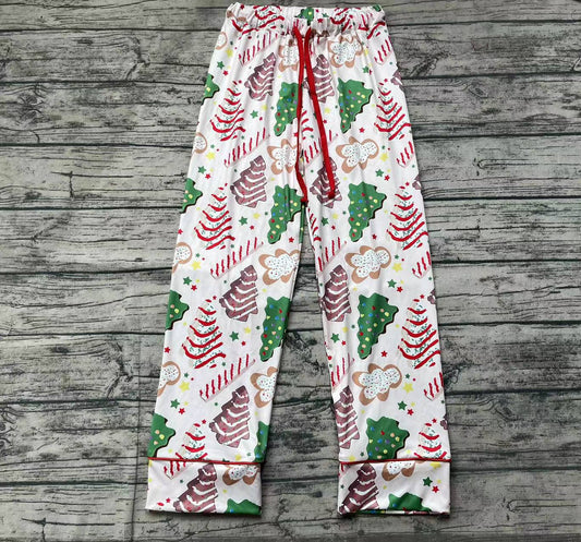 (Pre-order) P0506 Christmas Debbie Cake Print Adult Christmas Pajamas Pants