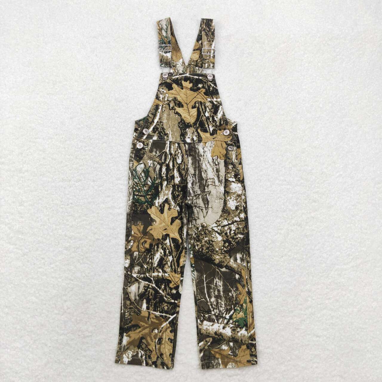 3 Colors Camo Print Denim Kids Suspender Overall Jumpsuit