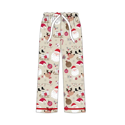 (Pre-order) P0557 Santa Deer Print Adult Christmas Pajamas Pants