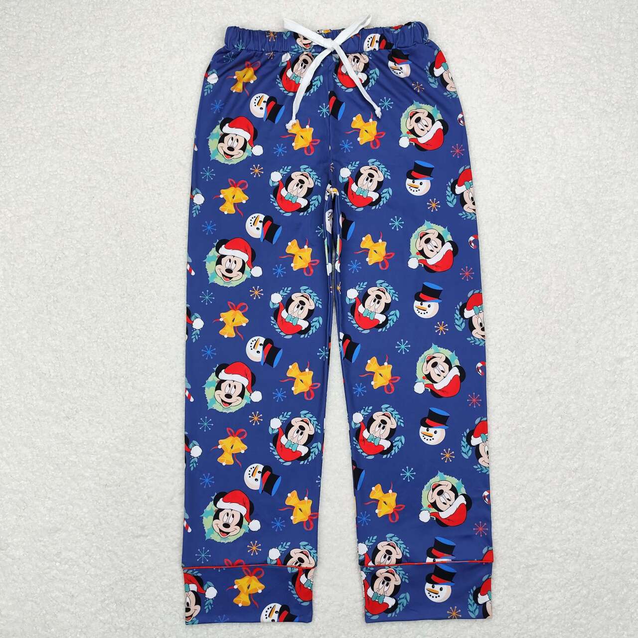 P0568 Cartoon Mouse Print Adult Christmas Pajamas Pants